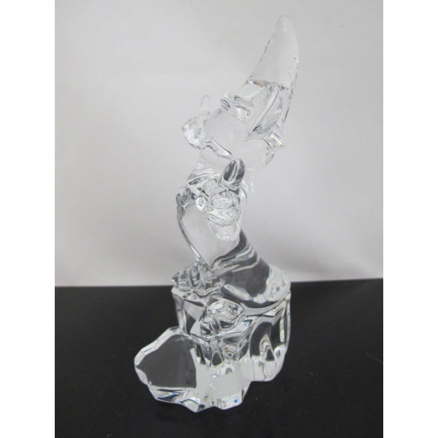 Glass Disney Waterford Crystal Mickey Mouse Sorcerer Limited Edition of 750 in Box For Sale - Image 7 of 18