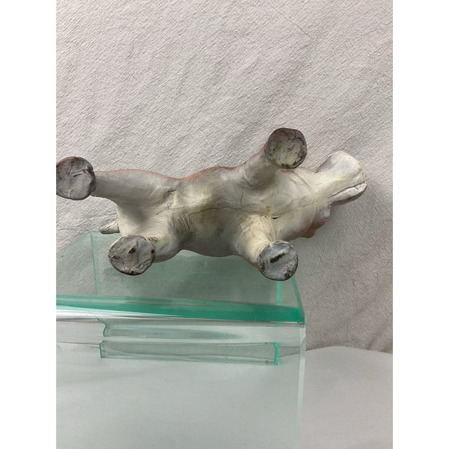 1960s Leather Clad Bulldog Figure. 2 of 2 For Sale - Image 5 of 7