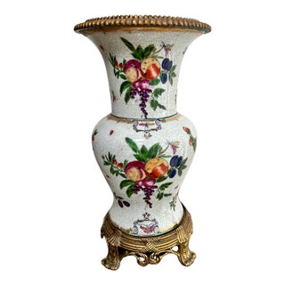 Vintage United Wilson Porcelain Vase on Stand For Sale