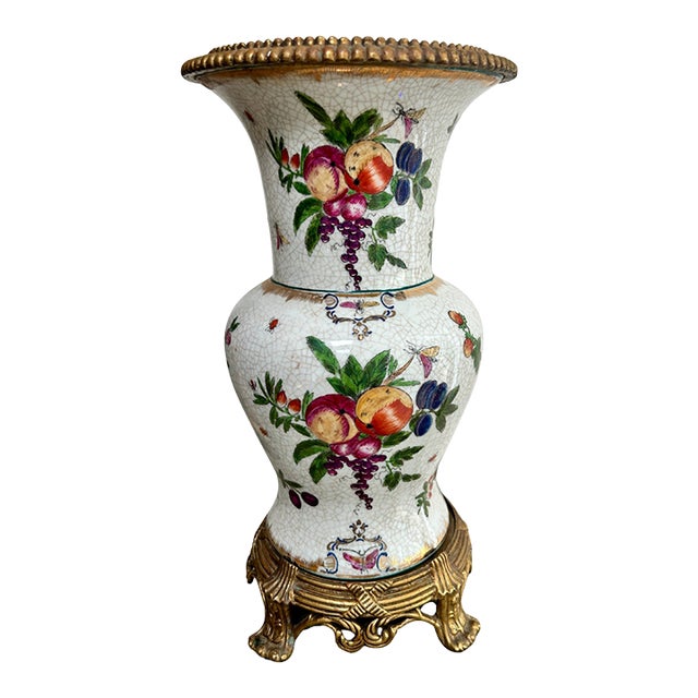 Vintage United Wilson Porcelain Vase on Stand For Sale