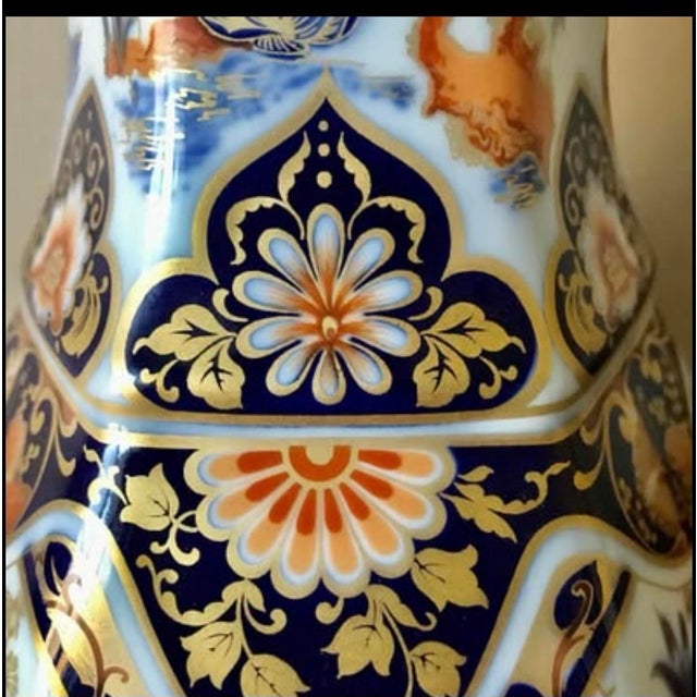 Gemstone Stunning Vintage Kaiser W. Germany Porcelain Vase Yokohama, Floral & Bird Design. For Sale - Image 7 of 12