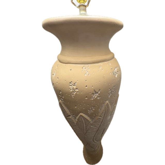 1980s Postmodern Plaster Banana Leaf Floor Lamp - Serge Roche Style For Sale - Image 11 of 13