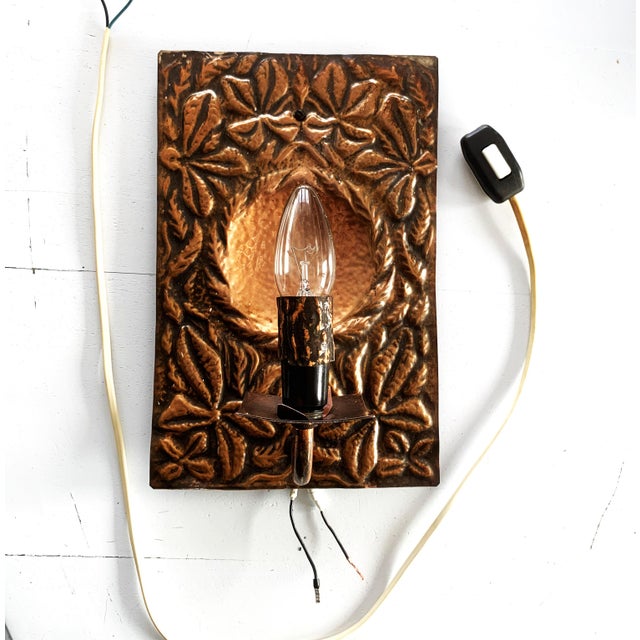 Copper Wall Lamp, 1979 For Sale - Image 11 of 15