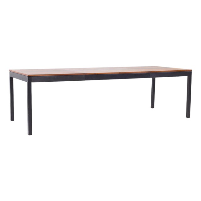 Milo Baughman for Directional Mid Century Rosewood, Walnut and Ash Expanding Dining Table With 2 Leaves For Sale