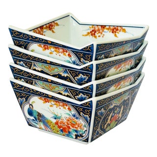 Set of 4 Asian Rice Bowls For Sale