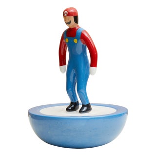 Subbuteo Ornament Sculpture in Double-Mold Ceramic from Artigianato Italiano For Sale