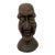 1970s Mid-Century Modern Brutalist Style Wooden Head Sculpture For Sale