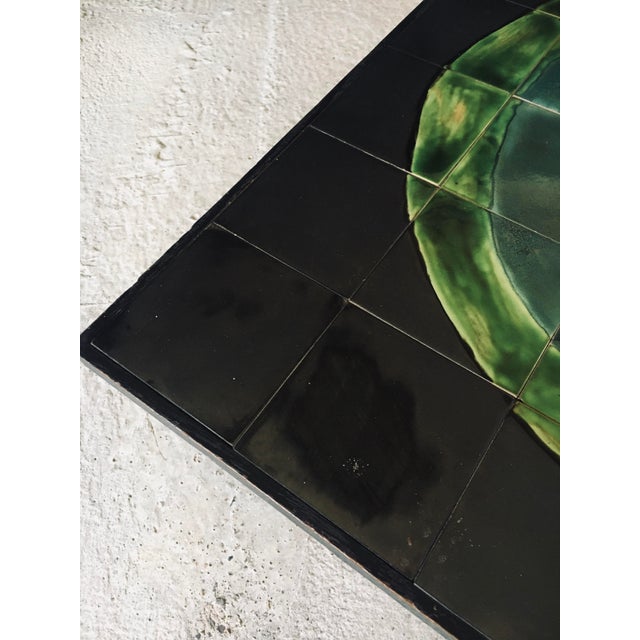 Mid-Century Studio Ceramic Tile Coffee Tabe, Belgium, 1960s For Sale - Image 12 of 17