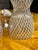 Late 20th Century Pair of Vintage Murano Glass Lattice Lamps For Sale - Image 5 of 7