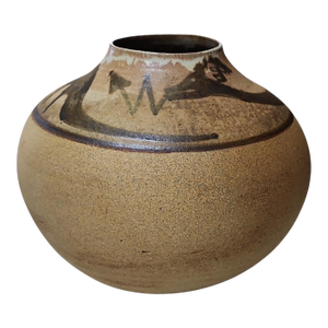 Vintage Studio Pottery Indigenous Style Vase