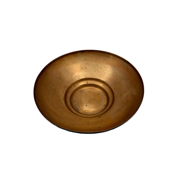 American Carl Sorensen Arts and Crafts Bronze Covered Bowl For Sale - Image 3 of 9