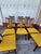 Set of 8 Mid-Century Modern Cane Back Dining Chairs With Yellow Upholstery For Sale - Image 4 of 4