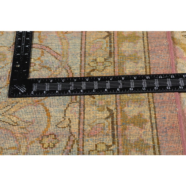 Textile Antique Indian Agra Rug, 10'10 X 13'08 For Sale - Image 7 of 10