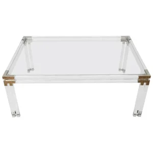 1970s Charles Hollis Jones Style Lucite Coffee Table