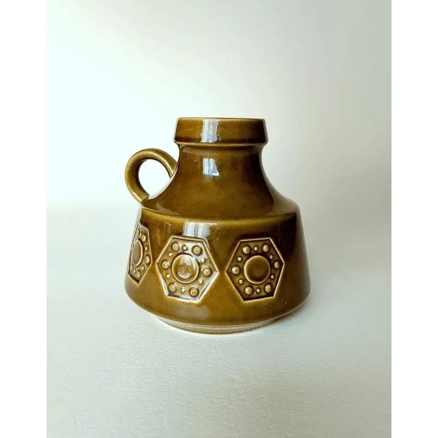 Mid-Century Modern German Ceramic Vase, 1960s, in Very Good conditions. Designed 1960 to 1969