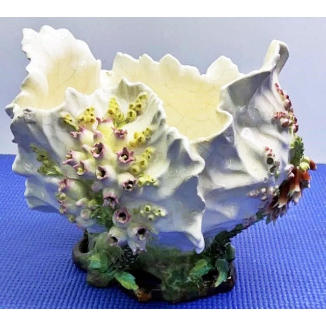 Vintage Moore Pottery Ceramic Cabbage Bowl For Sale In West Palm - Image 6 of 12