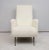 Pair of finely crafted and recently upholstered vintage Italian lounge chairs -sculptural design - extremely comfortable.