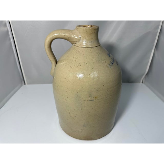 19th Century Antique John Lyons Stoneware Whiskey Jug - Boston, Mass For Sale - Image 5 of 10