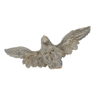 Hand-Carved and Hand-Sculpted Wooden Napoleonic Eagle, Late 18th Century For Sale
