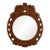 Century Large Round Carved Caspian Wall Mirror For Sale