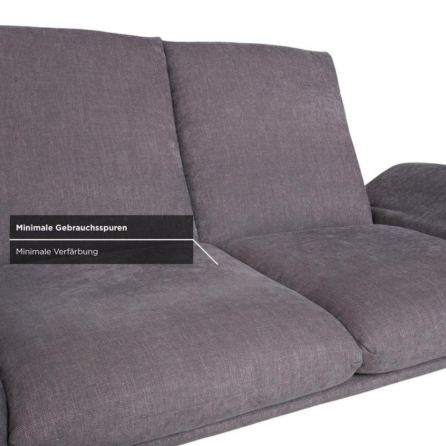 Francis Fabric 2-Seater Sofa in Grey Fabric from Koinor For Sale - Image 12 of 18