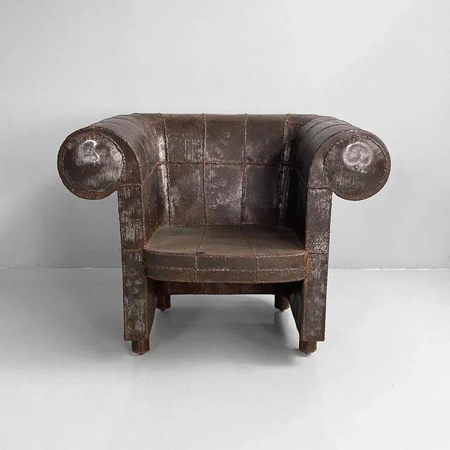 Italian Modern Iron Chair by Anacleto Spazzapan, 1990s For Sale - Image 18 of 18