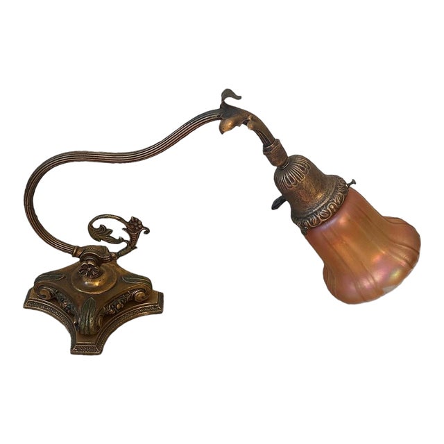 1920s Pivoting Piano Table Lamp For Sale