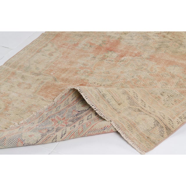 Turkish Mid 20th Century Wool Oushak Home Decor Rug For Sale - Image 3 of 10