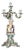 Mid-19th Century Porcelain Figural Candelabra with Cricket Players from Sitzendorf For Sale