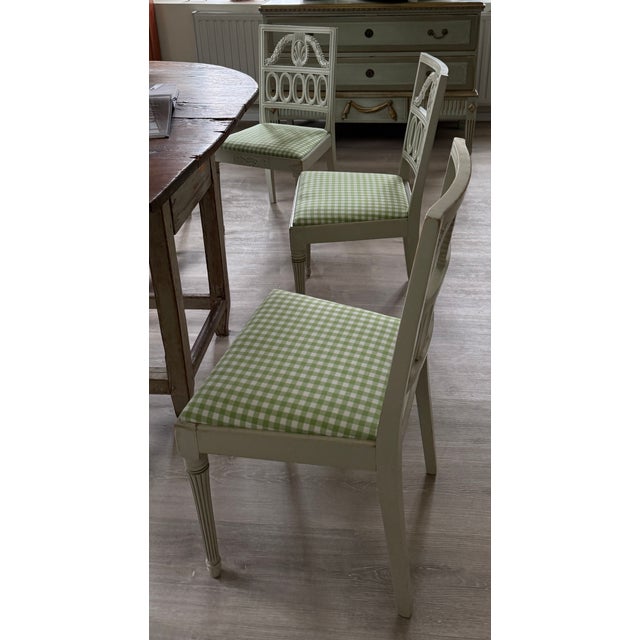 Gustavian (Swedish) Zero Model Style Chairs, 1890s, Set of 6 For Sale - Image 3 of 7