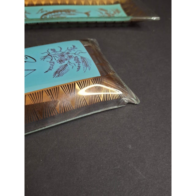 Rare Complete Vintage 1950s Israel Bagel & Lox Serving Wood Tray Judaica For Sale - Image 11 of 18