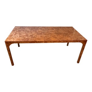Cb2 Burled Wood Aqua Virgo Dining Table For Sale