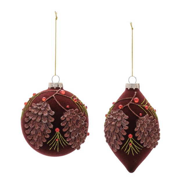Kenneth Ludwig Chicago Glass Ornament Set of 6 For Sale - Image 4 of 7