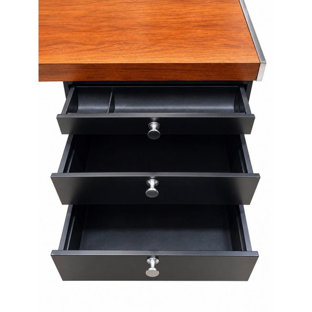 Hugh Acton Rosewood Executive Desk, 1970’s. Measures 84” long 36” deep 29” tall Mid-Century Modern Hugh Acton Rosewood...