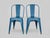 Vintage Tolix Chairs in Blue Metal by Xavier Pauchard, 1970s, Set of 2 For Sale - Image 10 of 10