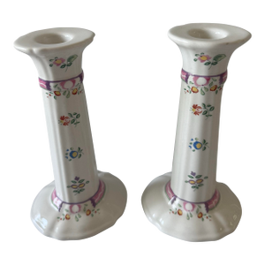 Pair of Laura Ashley "Alice" Candle Sticks