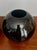 1980s 1980s Post Modern Black High Gloss Circular Vases- a Pair For Sale - Image 5 of 8