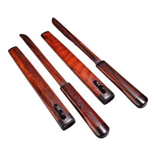 Pair of Antique Rosewood Letter Openers, Paper Knives, 80g Each For Sale