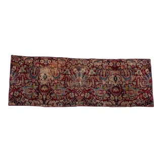 Antique Persian Lavar Fragment Runner, 2' X 5'10 For Sale