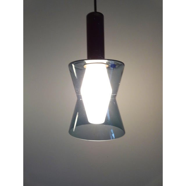 K2-135 Lamps in Blue Glass by Tapio Wirkkala for Idman, 1960s, Set of 2, in Very Good conditions. Designed 1960 to 1969...