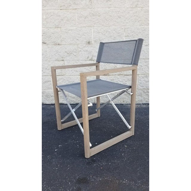 Restoration Hardware Outdoor Teak Directors Chair Chairish