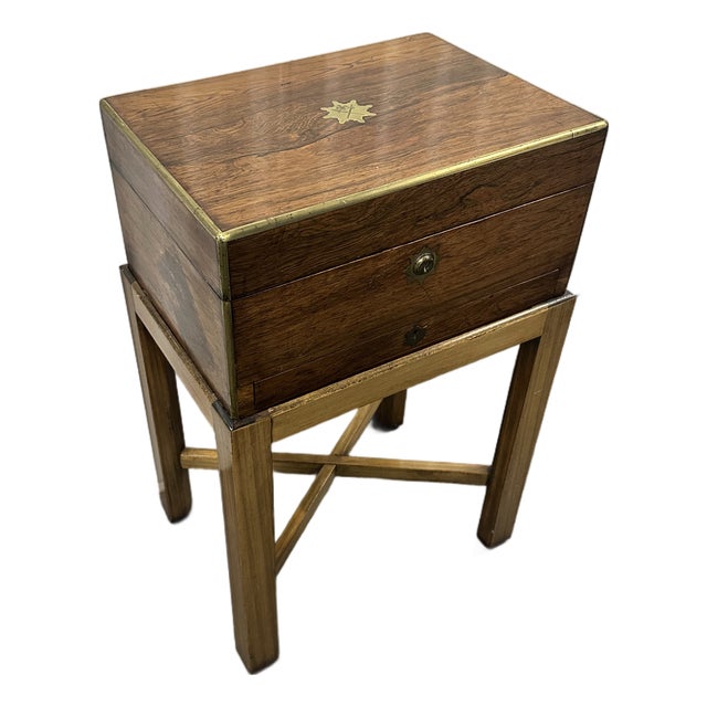 Antique English Campaign Writing Desk by Mordan & Co, London For Sale