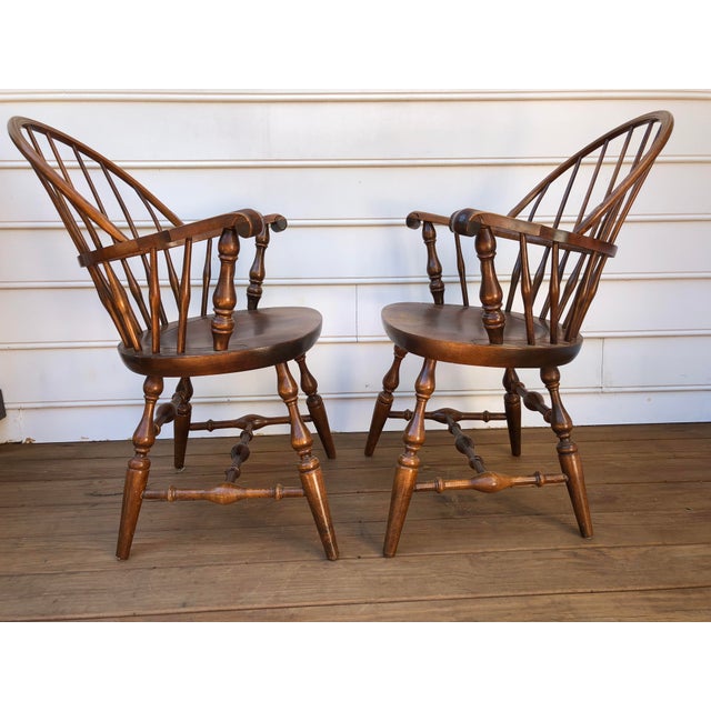 1980s Traditional Nichols & Stone Dining Room Rockport Arm Chairs a