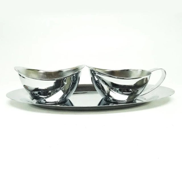 Pop-Art Sugar Bowl and Milk Jug, Sweden, 1960s, Set of 3 For Sale - Image 6 of 7