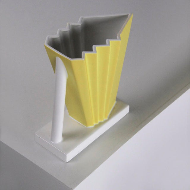 Ceramic vase, designed by Ettore Sottsass and produced by Alessio Sarri. This piece has an attribution mark, I am sure...