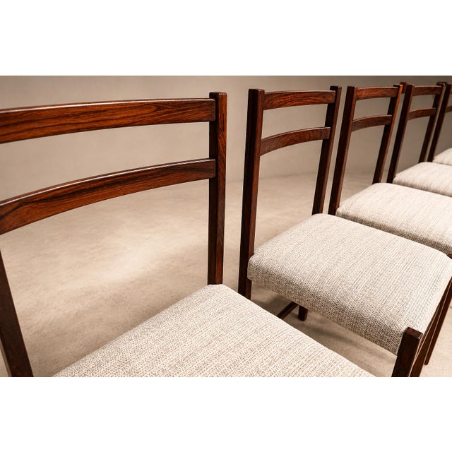 Brown Monumental Set of Twelve Brazilian Modern Rosewood Dining Chairs by Celina Brazil, 1960s For Sale - Image 8 of 18