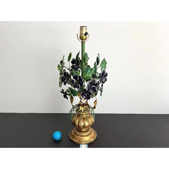 1960s Italian Topiary Lamp & Shade For Sale - Image 10 of 18