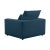 Cali Navy Performance Fabric Arm Chair For Sale - Image 4 of 7