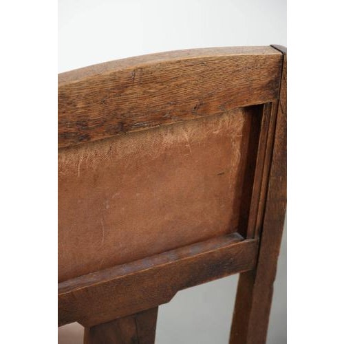 Art Nouveau Style Oak & Sheepskin Dining Chairs, Set of 4 For Sale - Image 15 of 16