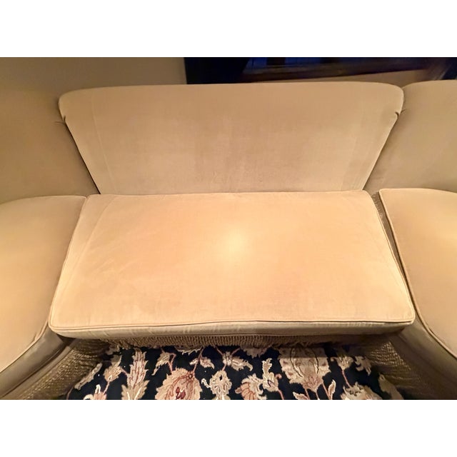 Transitional Taylor King Sectional Sofa With Contrasting Back and Throw Pillows For Sale - Image 14 of 16